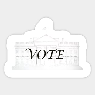 vote for US presidential election Sticker